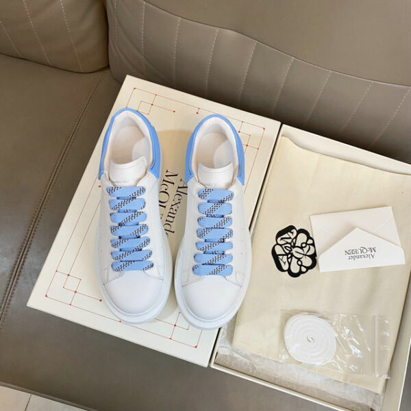 Alexander McQueen Women's Oversized Leather Trim Sneakers In 2 Colors