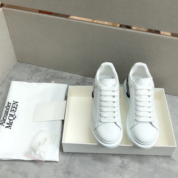Alexander McQueen Women's Oversized Embroidered Logo Sneakers In 2 Colors