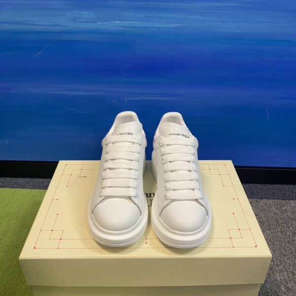 Alexander McQueen Oversized Leather Heart Patch Sneakers
