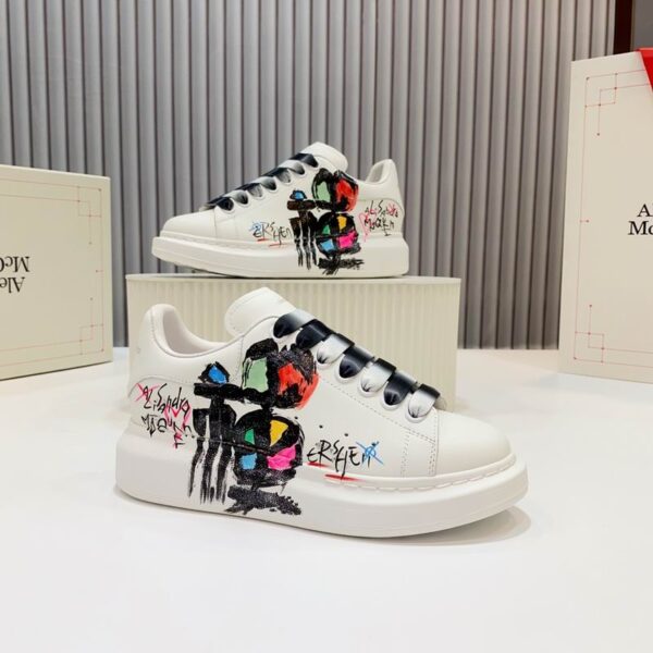 Alexander McQueen Oversized Abstract Graffiti Calligraphy Sneakers