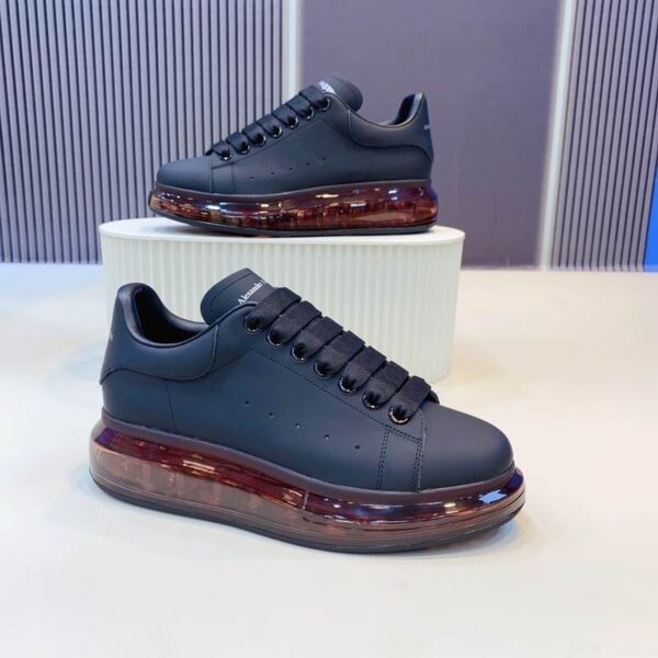 Alexander McQueen Black Oversized Transparent Sole Sneaker