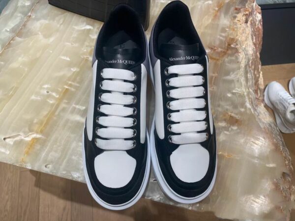 Alexander McQueen Women's Oversized Two Tone Leather & Suede Sneakers In 2 Colors