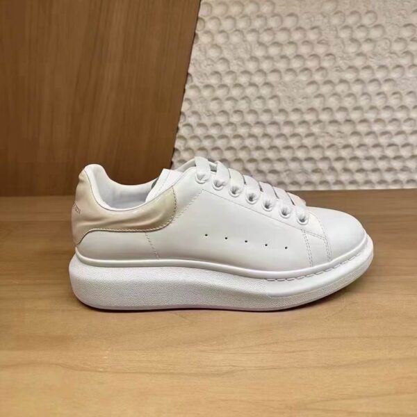 Alexander McQueen White & Beige Oversized Sneakers