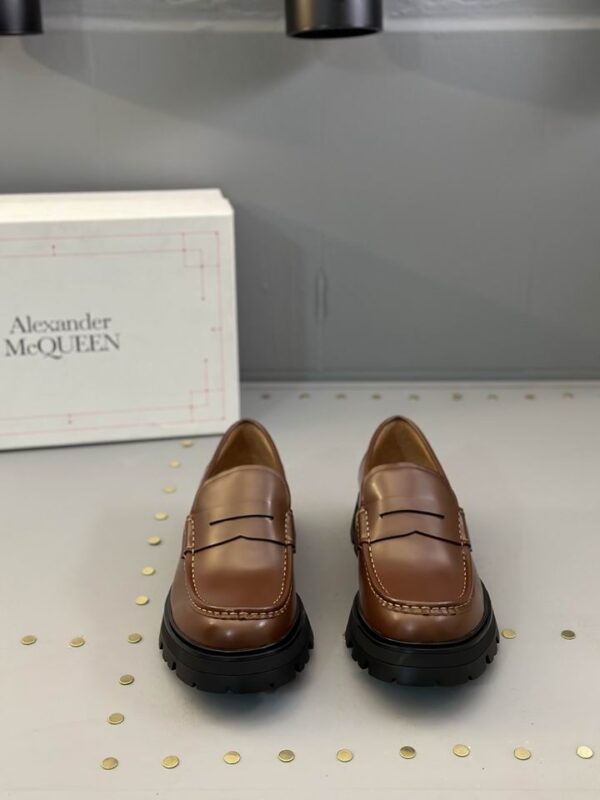 Alexander McQueen Hybrid Penny Loafers In 2 Colors