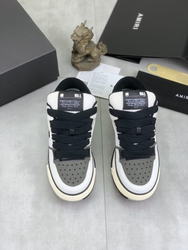 Amiri MA-1 Leather & Mesh Low Top Sneakers