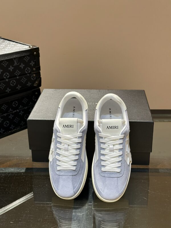 Amiri Super Stars Smooth Leather & Suede Low Top Sneakers In Different Colors