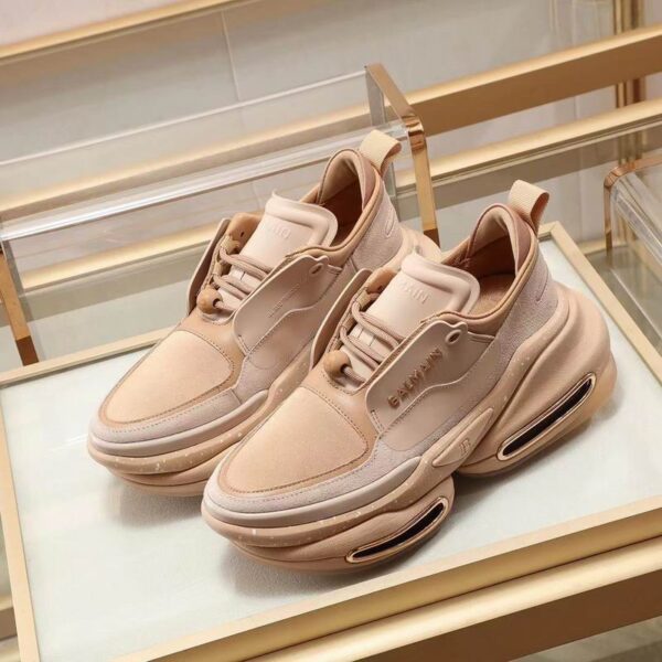 Balmain Men's B Bold Sneakers With Chunky Sculpted Sole In 2 Colors