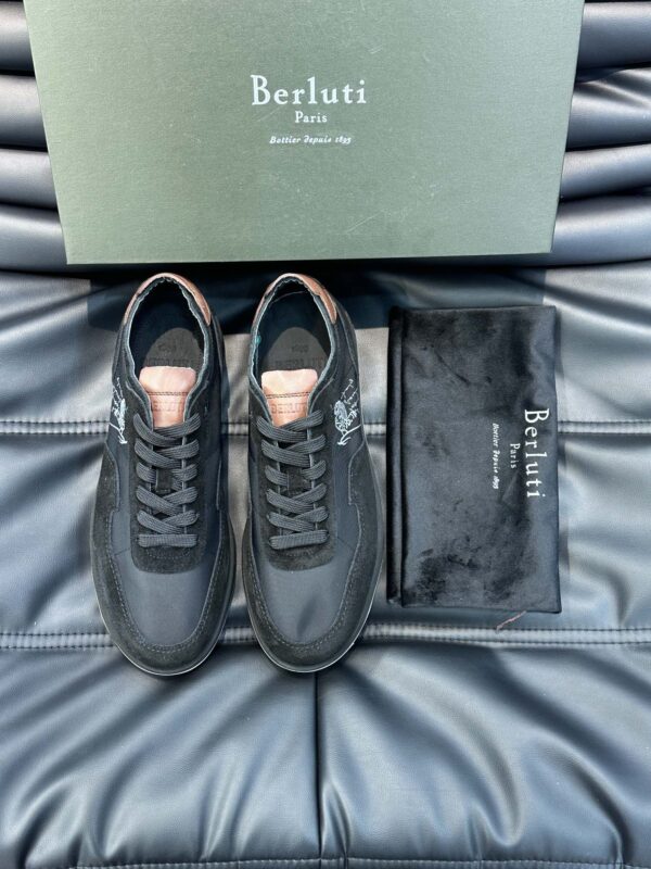 Berluti Light Track Suede Scritto Sneakers In 2 Colors