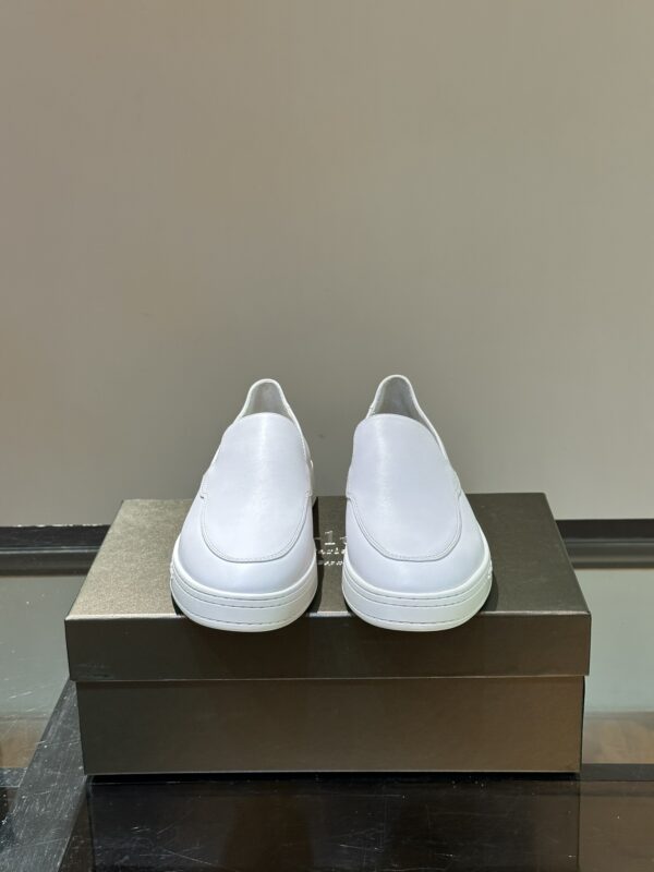 Berluti Eden Leather Slip On Sneakers