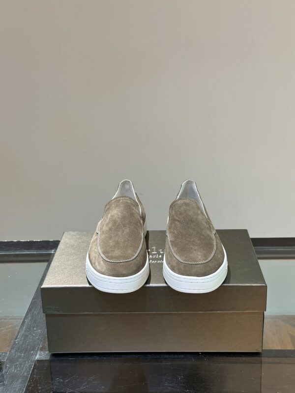 Berluti Eden Scritto Leather Slip On Sneakers