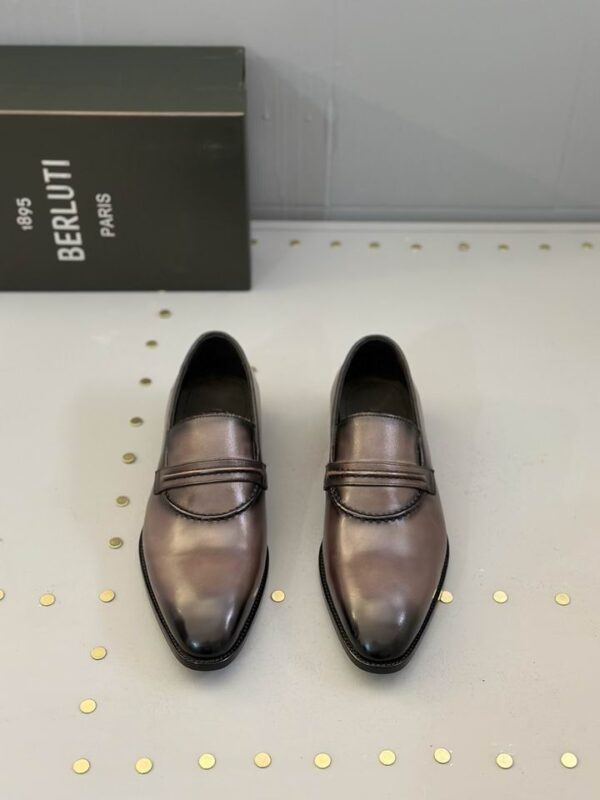 Berluti Lorenzo Leather Penny Loafers