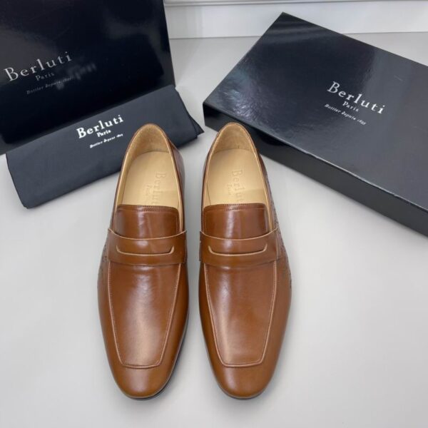 Berluti Andy Demesure Scritto Leather Loafers In 2 Colors