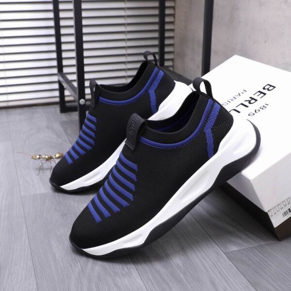 Berluti Shadow Stretch Knit Slip On Sneakers