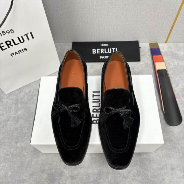 Berluti Lorenzo Suede Tassel Loafers In 2 Colors