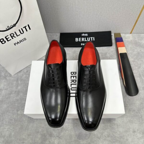 Berluti Alessandro Demesure Venezia Leather Oxford Dress Shoes