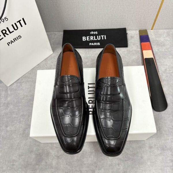 Berluti Lorenzo Rimini Venezia Leather Penny Loafers In 2 Colors