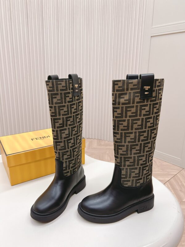 Fendi Filo Knee High Boots In 2 Colors
