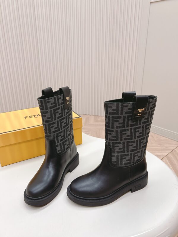Fendi Filo Jacquard Boots In 2 Colors