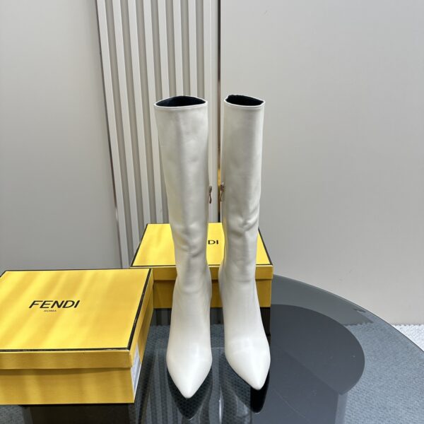 Fendi First Knee F Shaped Sculptural High Boots In Different Colors