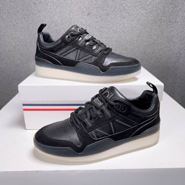 Moncler Black Pivot Low Top Sneakers