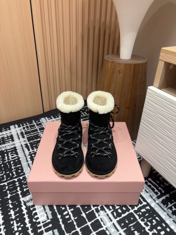 Miu Miu Suede & Shearling Boots In Different Colors