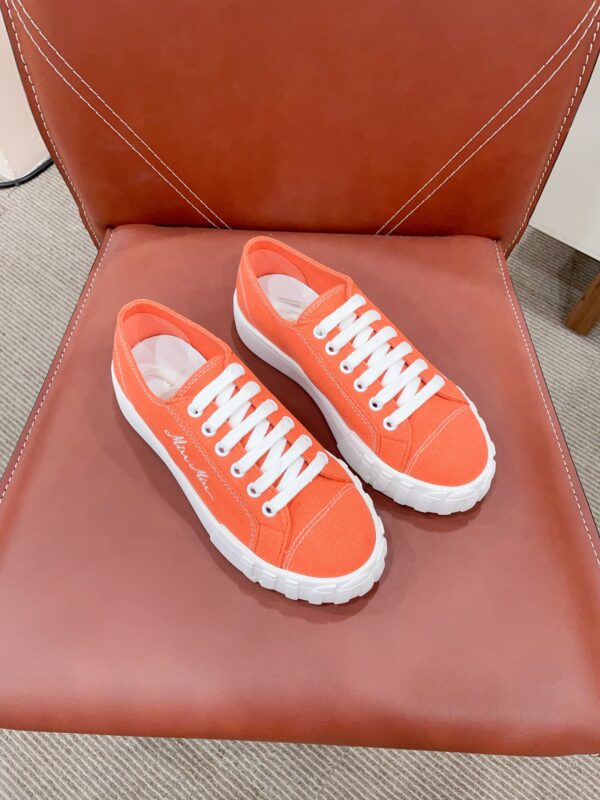 Miu Miu Canvas Low Top Sneakers In Different Colors