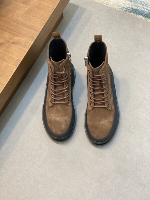 Moncler Peak Path Suede Lace Up Boots In 2 Colors