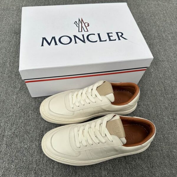 Moncler Cream Monaco Low Top Sneakers