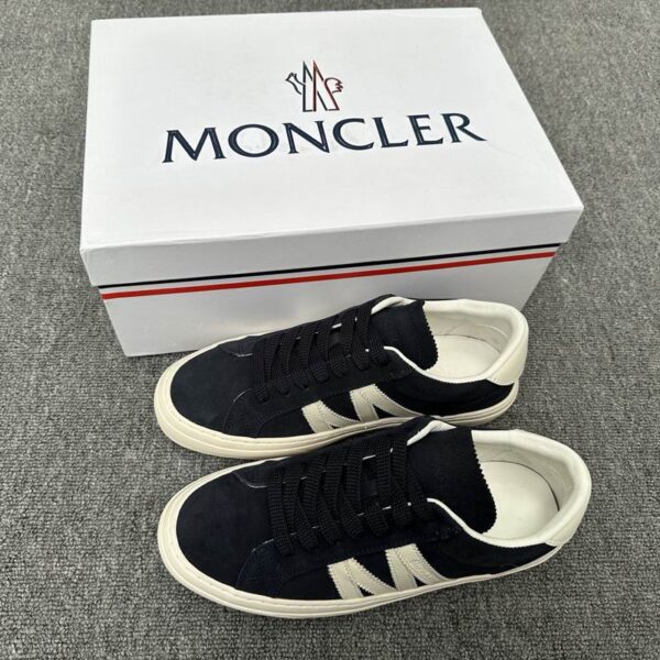 Moncler Monaco Suede Low Top Sneakers