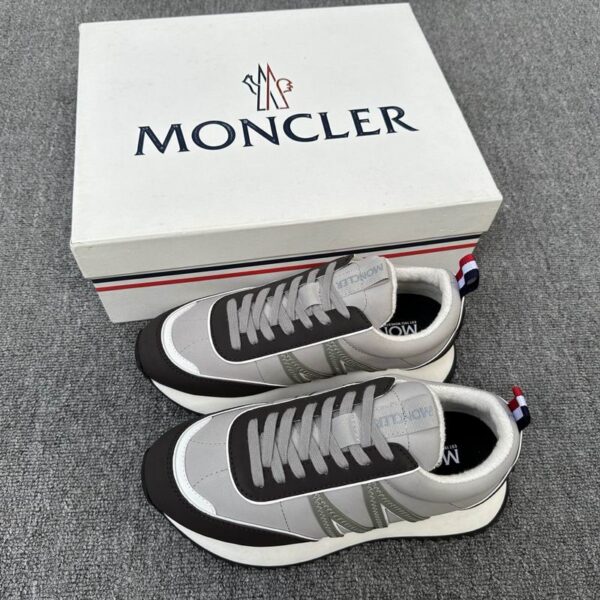 Moncler Grey & Black Leni Low Top Sneakers