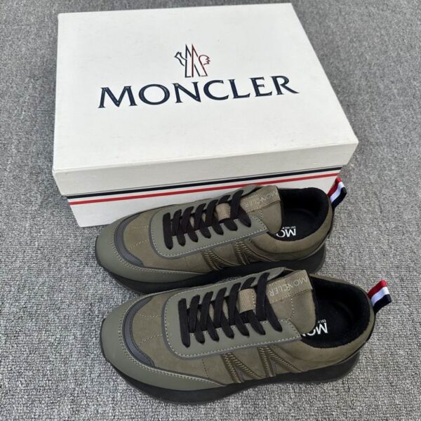Moncler Leni Suede Trimmed Sneakers