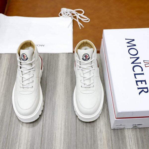 Moncler White Promyx Space High Top Sneakers