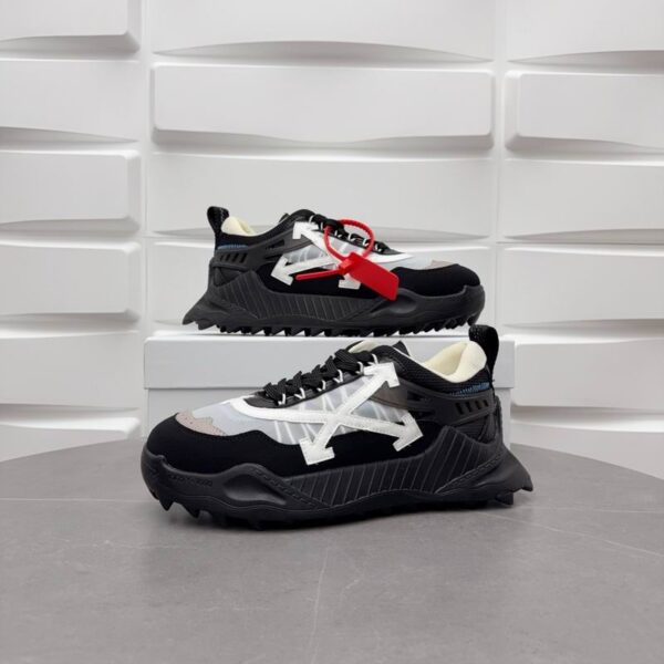Off-White Odsy 1000 Black & White Chunky Low Top Sneakers