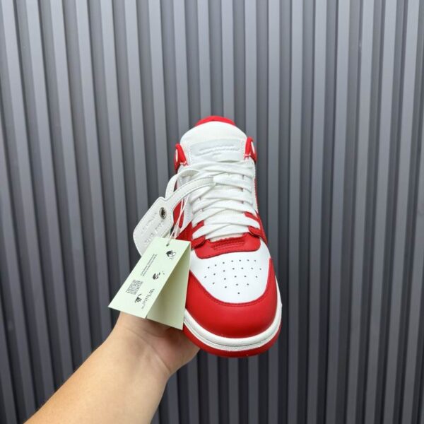 Off-White Out Of Office Low Top Red & White Sneakers