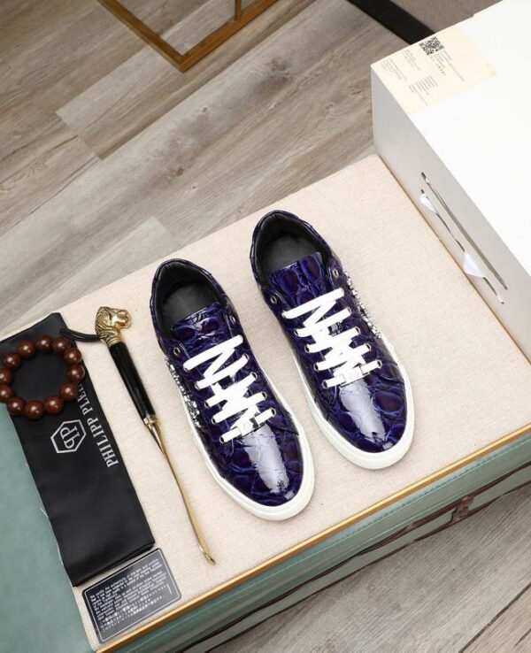 Philipp Plein Crocodile Embossed Sneakers In Different Colors