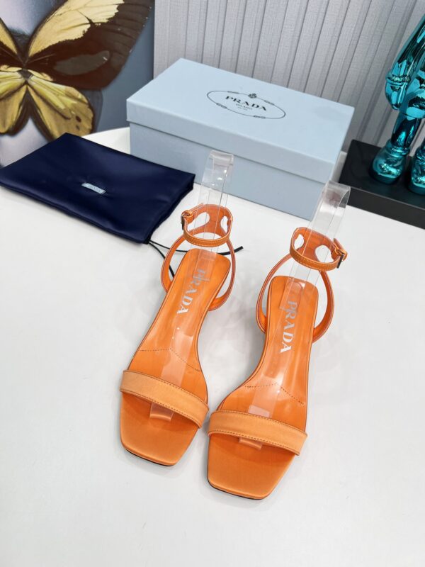 Prada Leather Ankle Strap Heels In Different Colors