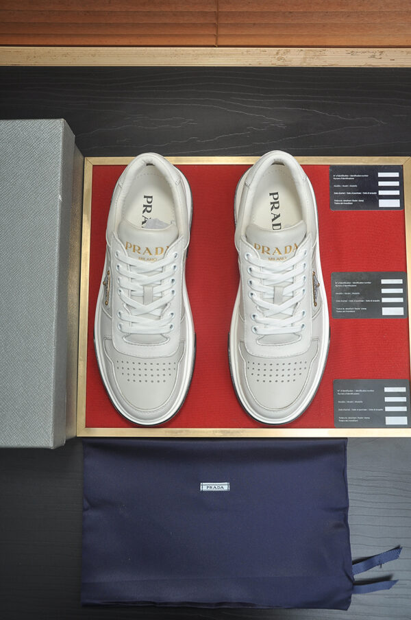 Prada Downtown Leather Sneakers
