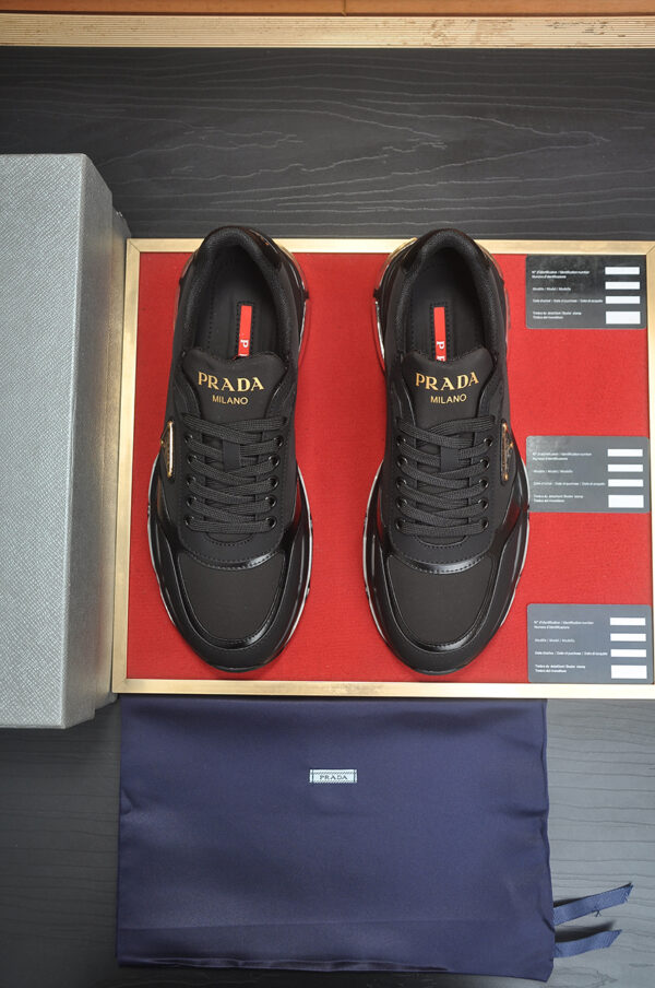 Prada Black Collision Cross Sneakers