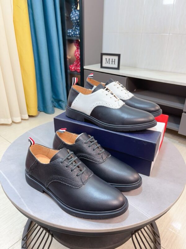 Thom Browne Style Derby & Saddle Dress Shoes In 2 Colors