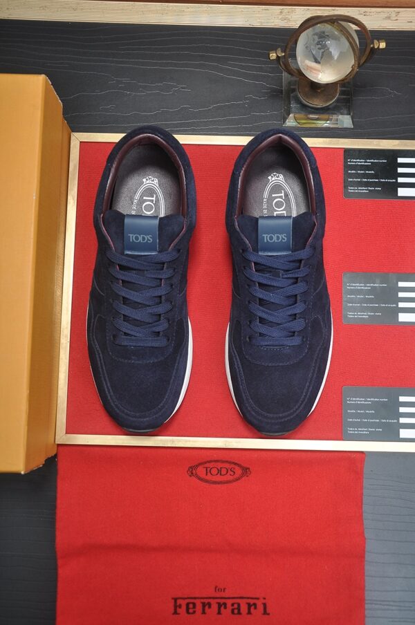 Tod's X Ferrari Tabs Suede Sneakers In Different Colors