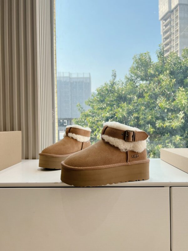 UGG Classic Ultra Mini Belted Roller Platform Boots