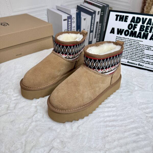 UGG Ultra Mini Braided Platform Suede Boots In Different Colors