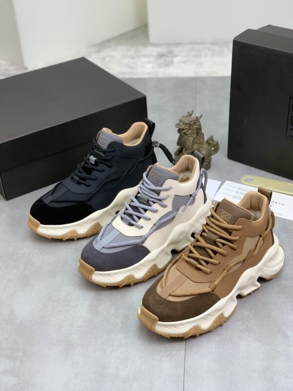 UGG Retro Wave Platform Chunky Leather Trainers In Different Colors