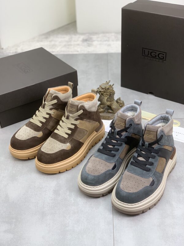 UGG Patchwork Suede Mid Top Trainers In Different Colors