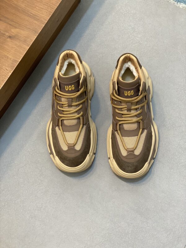 UGG Earth Tone Layered Mesh Platform Trainers In Different Colors