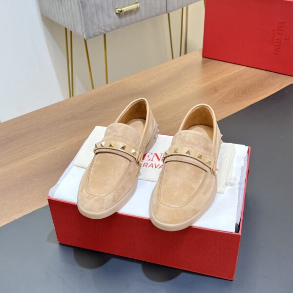 Valentino Garavani Leisure Flows Suede Loafers In Different Colors