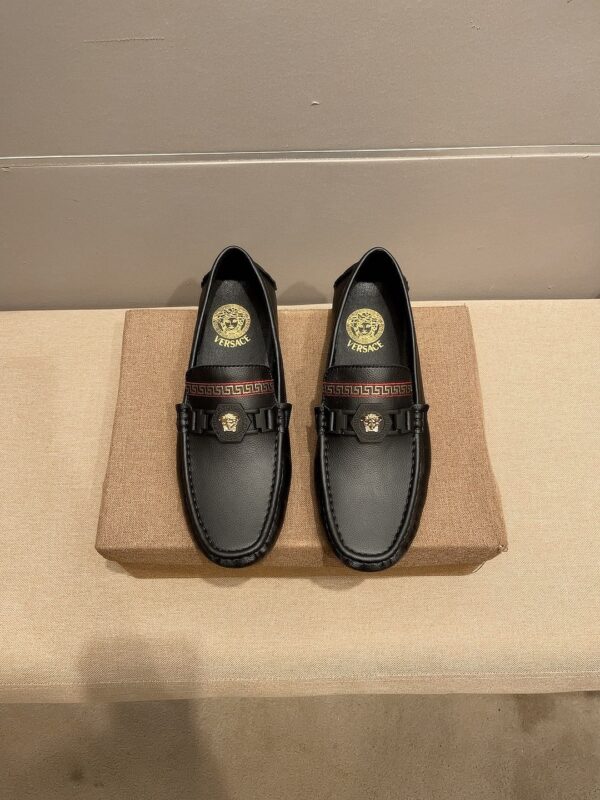 Versace Greca Ribbon Medusa Driver Loafer