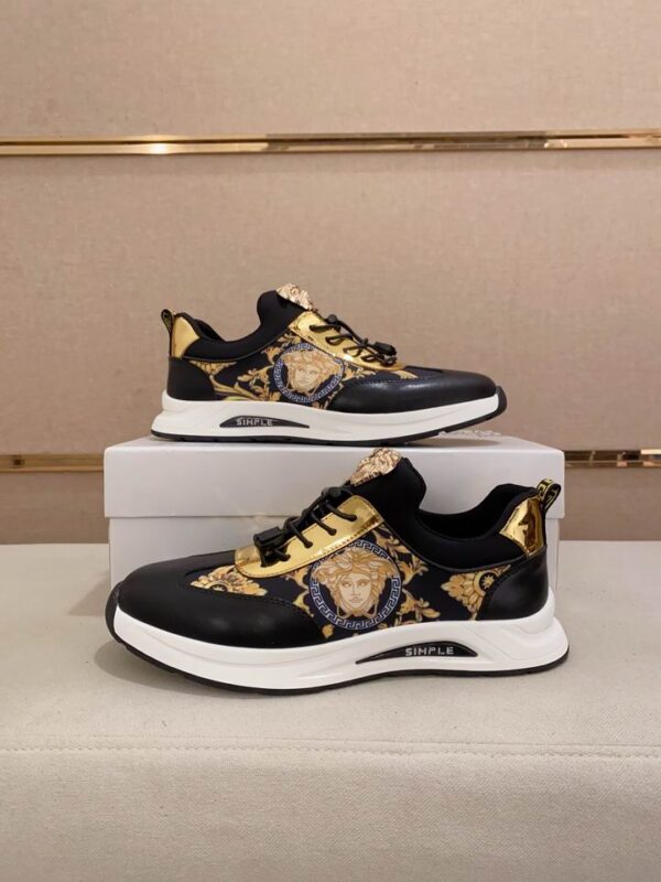 Versace Inspired "SIMPLE" Barocco Low Top Runner Sneaker In 2 Colors