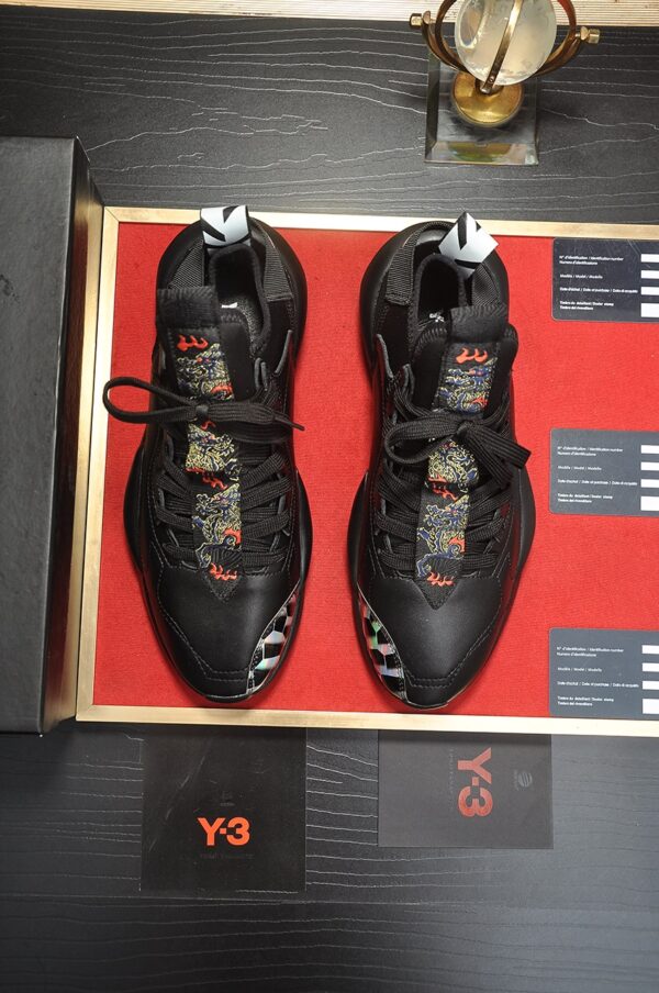 Y-3 X Adidas Black Kaiwa Sneakers