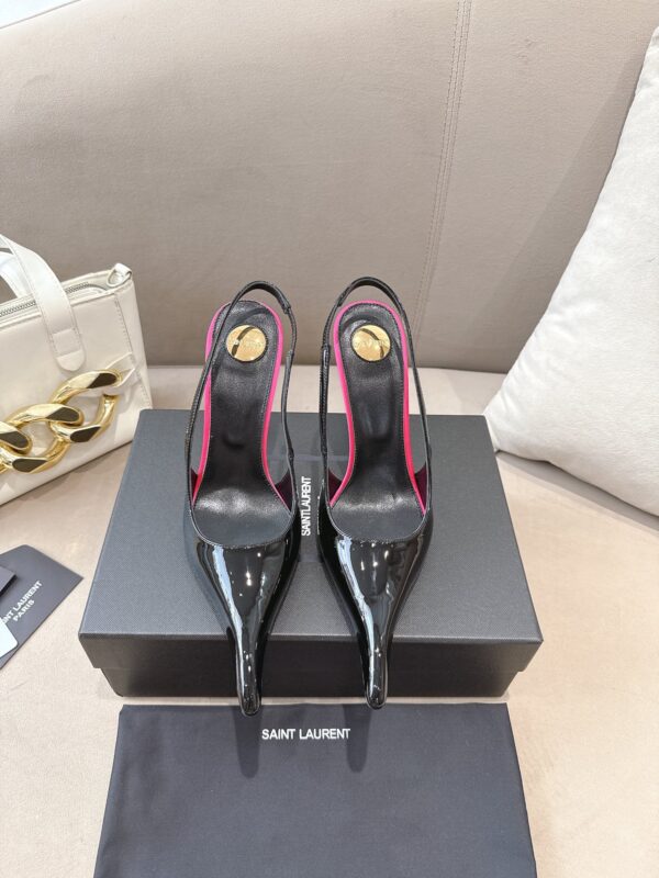 Saint Laurent Apolline110 Slingback Heels In Different Colors